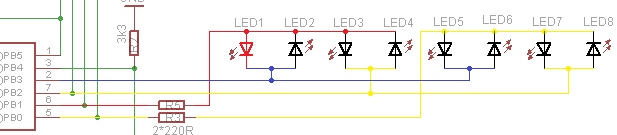 Charlieplexing LED1